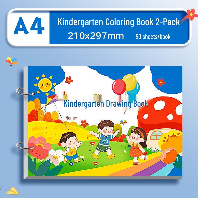 A4 Children's Thickened Blank Drawing and Doodle Book for Art and Painting