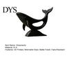 Minimalist Office Table Ornament Hollow Whale Figurine, 3D Printed Matte Animal Sculpture for Simple Home Accessories Desk Decor, Modern Statues Decor