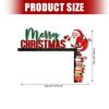 Decorative Holiday Wooden Door Ornament Santa and Gift Designs Festival Home Decoration Handmade Accessory