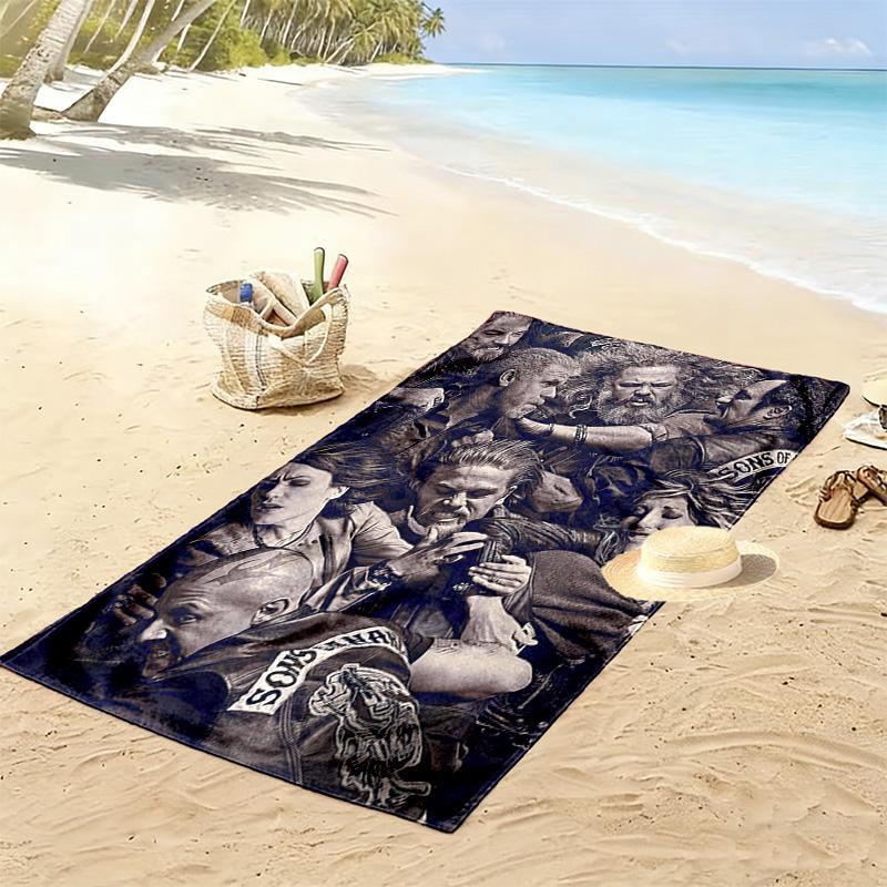 Rebellion Brotherhood beach towel soft Beach towel for vacation photos quick-drying swim towel Outdoor pool towel swim printing