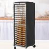 Bread Rack Cover Bakery Shelf Cover with Zipper Waterproof Dustproof Sheet Pan Rack Cover for Home Shop