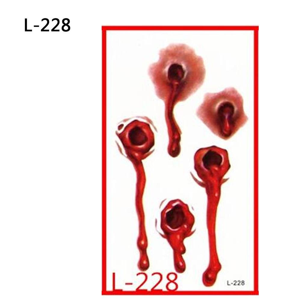 Koupit Zombie Scars Tattoos Stickers With Fake Scab Blood Special 