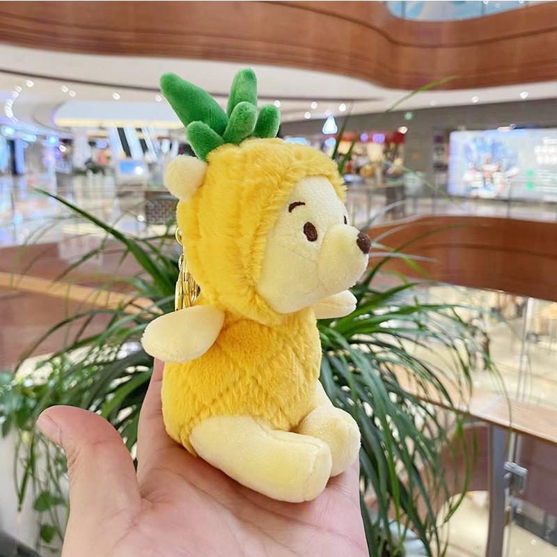 Cozy Pineapple Puff Bear Plush Keychain Cuddly Toy Ideal For Gifting On Special Occasions