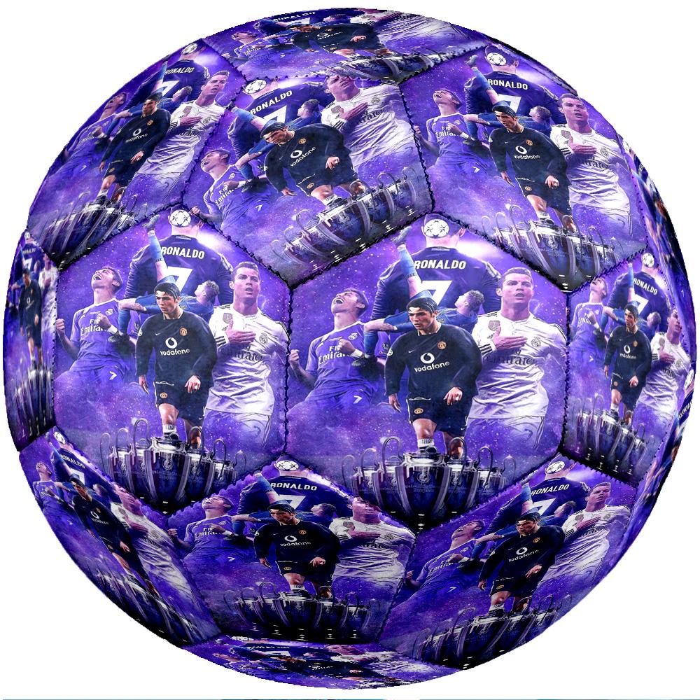 Cristiano Ronaldo Theme Soccer Ball Size 5 Soccer Ball Soft Touch Professional Training Football for Outdoor Sports
