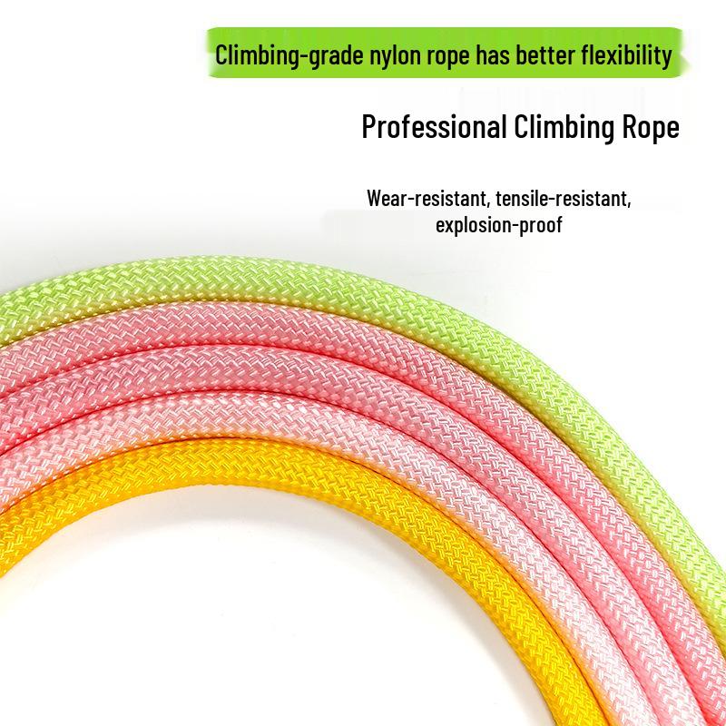 Gradient Shock-Absorbing Nylon Dog Leash for Small To Large Pets - Explosion-Proof with Integrated P Rope and P Chain.