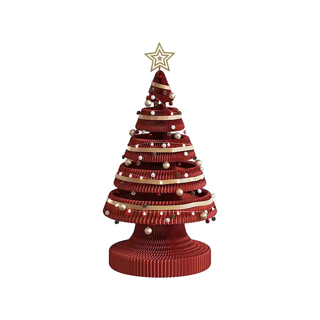 Paper Christmas Tree Decoration, Festive Creative Desktop, Living Room, Home Window