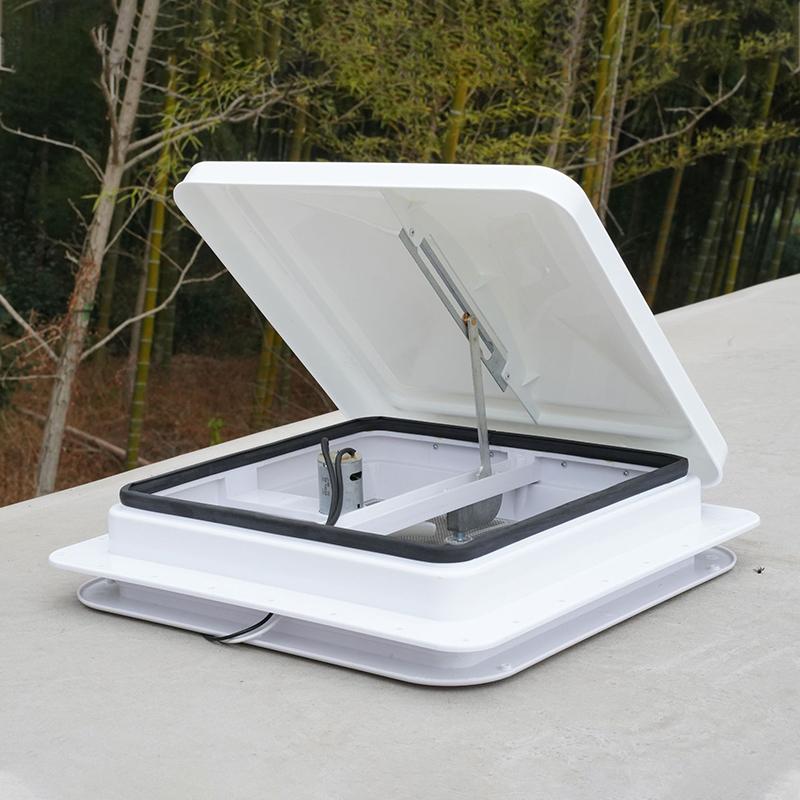 For Camper Trailer Motorhome White PP Plastic UV-resistant Cover Universal Replacement RV Roof Vent Cover White Vent Lid 14"x14"