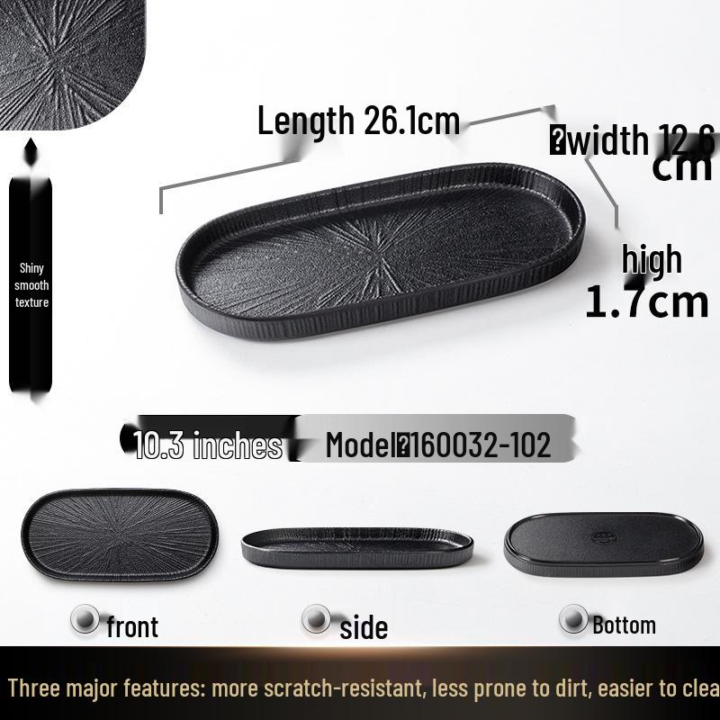 A5 Melamine Rectangular BBQ & Hot Pot Side Dish Plate