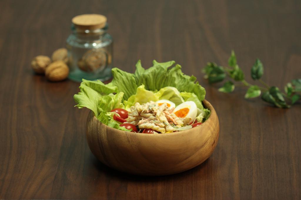 Fujiboeki Acacia Wooden Salad and Soup Bowl 20×20×7.5cm Lightweight Durable Break-Resistant Model 30144