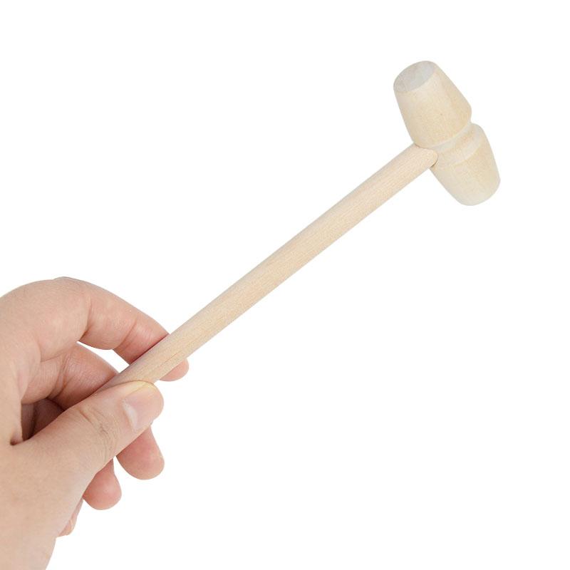 5pcs Mini Wooden Hammer Pounder Replacement Wood Mallets Crab Seafood Crackers Kids Toys Wedding