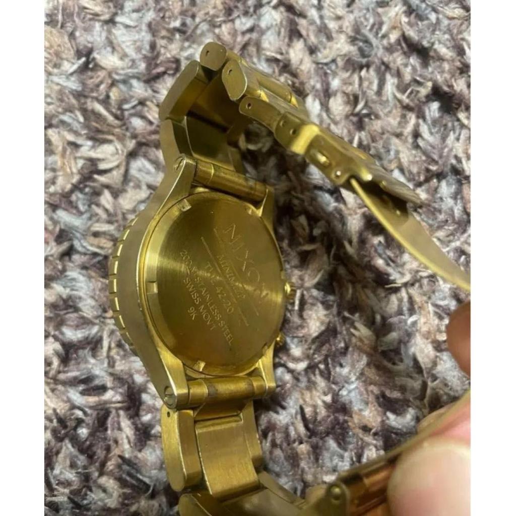 Used nixon minimize 42-20 Nixon 9k gold NIXON watch CHRONO Nixon chronograph