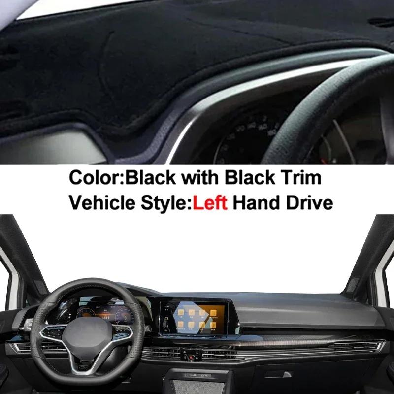 Car Dashboard Cover Non Slip Pad For Volkswagen VW Golf 8 MK8    LHD RHD Car Dash Mat Sun Shade Pad Anti-UV Cushion