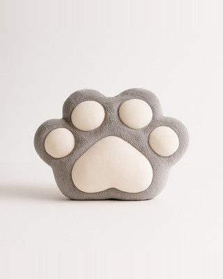 Throw Pillow with Hole High Resilience Cartoon Animal Winter Indoor Cute Cats Paw Warm Hands Pillow for Daily Use