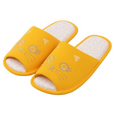 Senko Little Devil Cat Melmesh Cat 48608 Slippers, Approx. 22-24cm, Orange, Design,