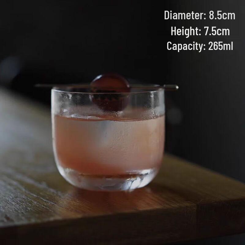 WQ Transparent Glass Beverage Cup