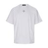 SURGERY Asymmetrical Metal Clover Logo T-Shirt White