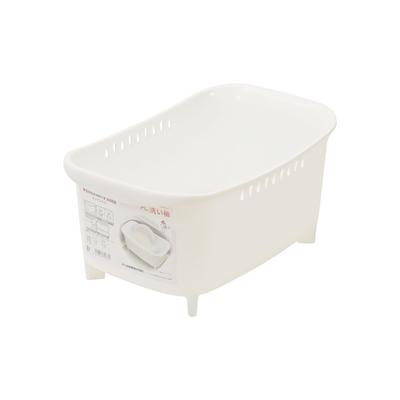 Pearl Metal Kitchen Mate HC-37 Washtub, Plastic, with Tall Legs, Drain Plug, Handle, and Drain Hole, Lightweight, Made In Japan