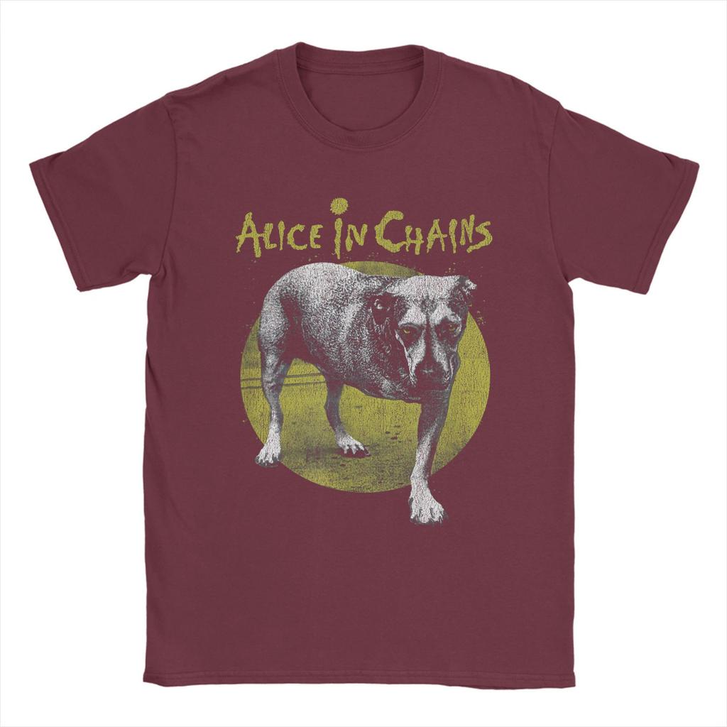 Πρωτότυπα μπλουζάκια Alice in Chains Band Dog Ανδρικά Μπλουζάκια με Στρογγυλή Λαιμόκοψη Βαμβακερά Μπλουζάκια Μουσική Heavy Metal Κοντομάνικα Μπλουζάκια Μεγάλα Μεγέθη Ρούχα