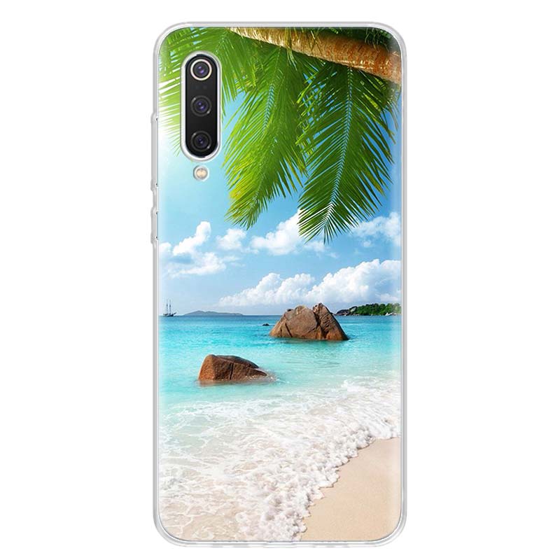 Sea Tropical Palm Trees Beach Phone Case Cover for Xiaomi Redmi Note 15 14 13 12 11 Pro Plus 14S 12S 11S 11T 11E 10S 10 Customiz