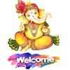 @ Indian Traditional Ganesh Ji Idol Wall Sticker For Home & Office W493 Zr-2307-60%Off