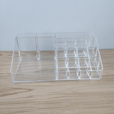 Μεγάλος Οργανωτής Μπουκαλιών Αρωμάτων Ανθεκτικός Διάφανος Οργανωτής Μακιγιάζ με Χωρίσματα Κουτί Αποθήκευσης Καλλυντικών για Κραγιόν Eyeliner Πινέλα