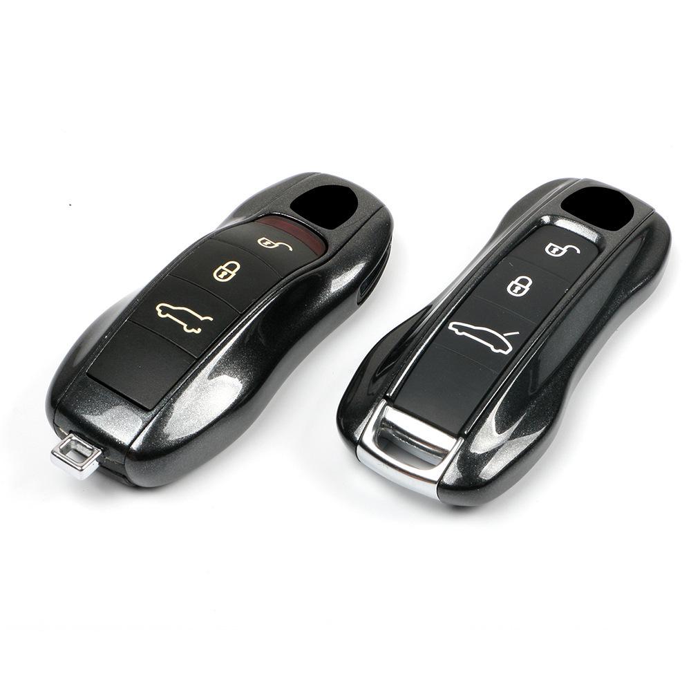 Porsche Cayenne, Macan, 718, 911, Boxster, Taycan Carbon Gray Key Shell Replacement