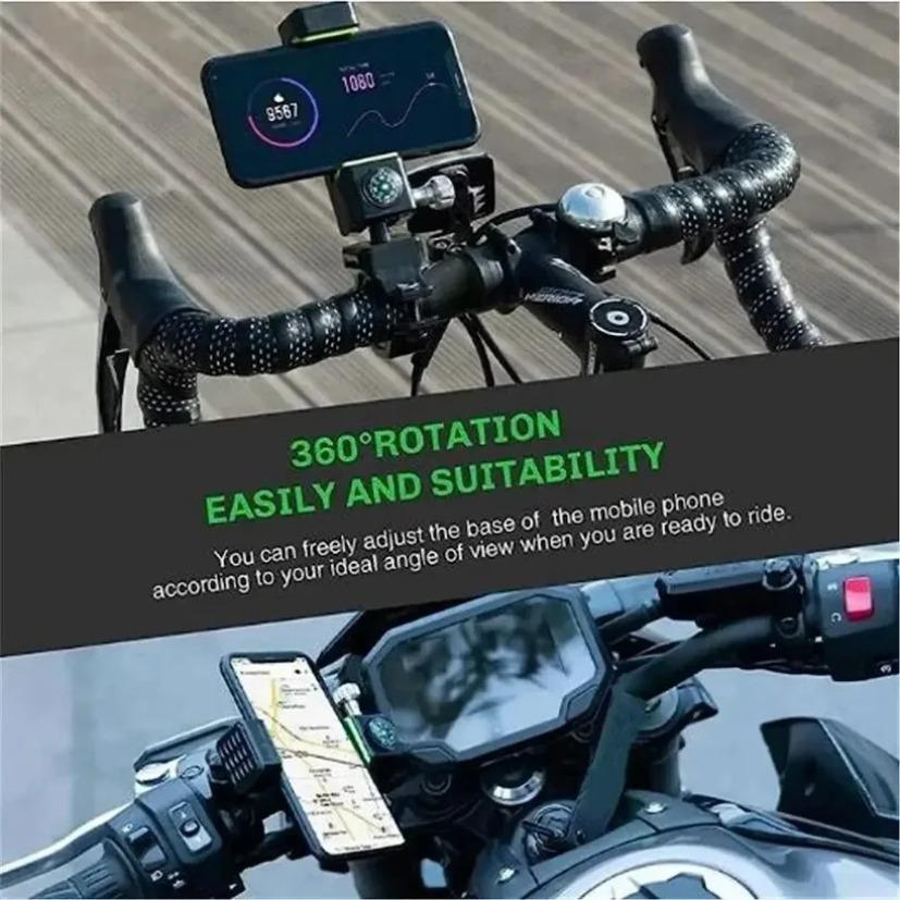 Universal Mobile Phone Holder 360° Rotation Bicycle Motorcycle Handlebar Stand for iPhone Samsung Xiaomi Smartphone Bracket