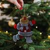 Christmas Plush Ornaments Cute Snowman Santa Elk Bear Doll Hanging Pendant Christmas Tree Decoration for Walls Windows Doors Home Decor