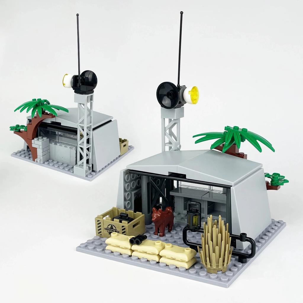 Field Sentry Tower Combat Command Center Building Blocks - Small Particles Accessories - Assembled Children's Model Toys