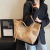 High capacity retro style lady's bag  soft leather  monochromatic  unique shoulder bag  PU  advanced feeling  light  luxury  new