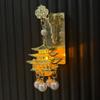 Retro Chinese Architecture Fridge Magnet Openwork Design Locker Cabinet Decoration Magnets  Friend