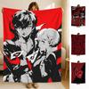 Game PPersona World Throw Soft Flannel Blanket for Bed Bedroom Sofa Picnic Throw Skinfriendly Breathable Gift Cover