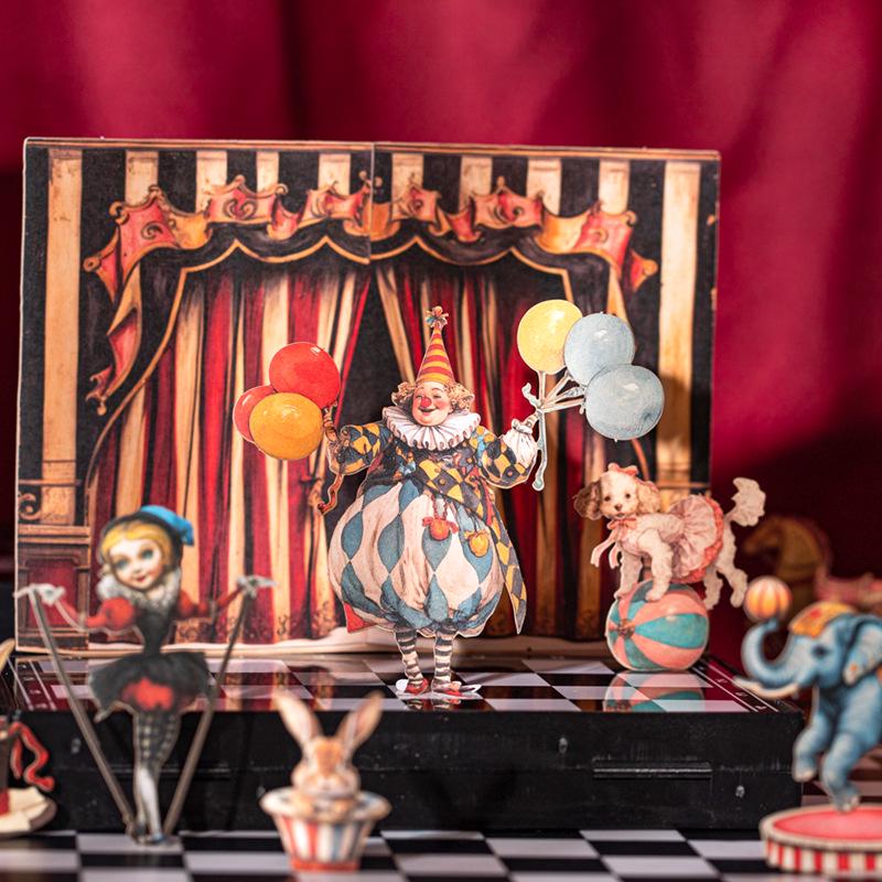Carnival Circus Scenery Sticker Pack: 15 Sheets, 6 Styles