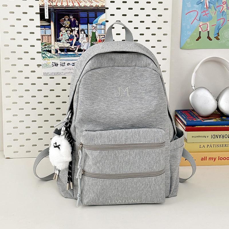 Plaid backpack women's retro junior high school student large-capacity schoolbag schoolbag college student girl cute casual backpack