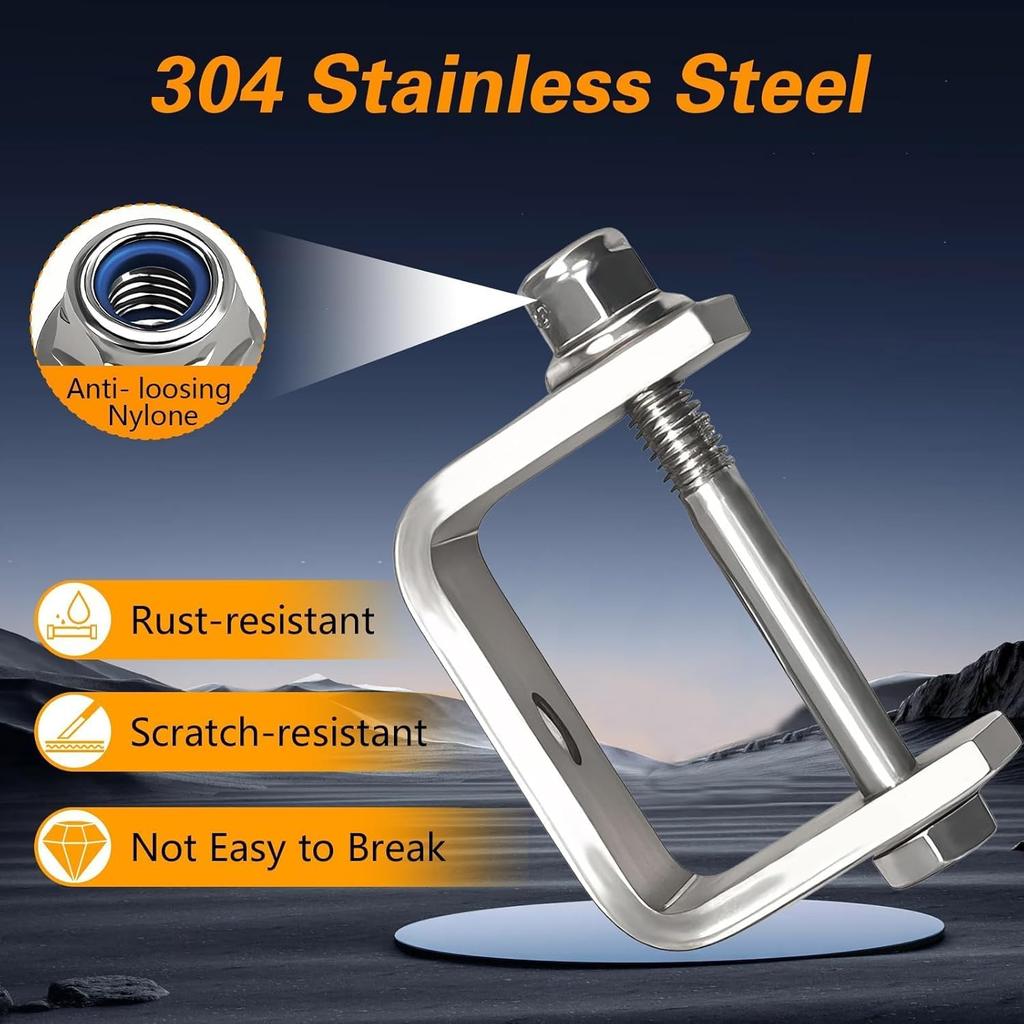 FUSCH Nitrile Rubber Hood Latch Base Strap & Catch Bracket Kit Compatible With Peterbilt 357 367 377 378 379 388 389 Kenworth T300 T600 T800 W900