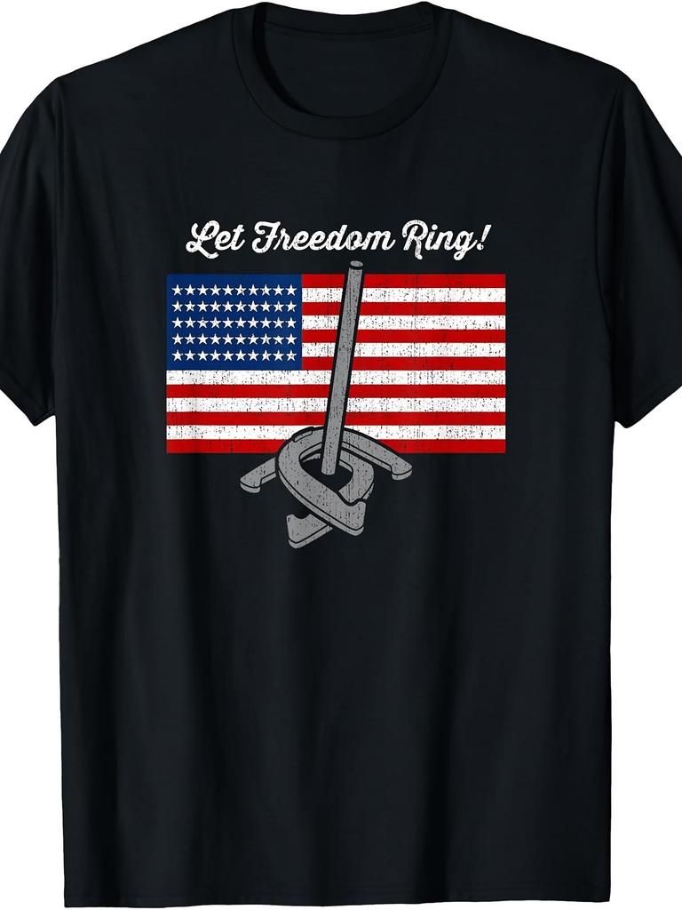 Freedom - Horseshoe Throwing Shirt Horseshoe Pitchers Gift T-Shirt