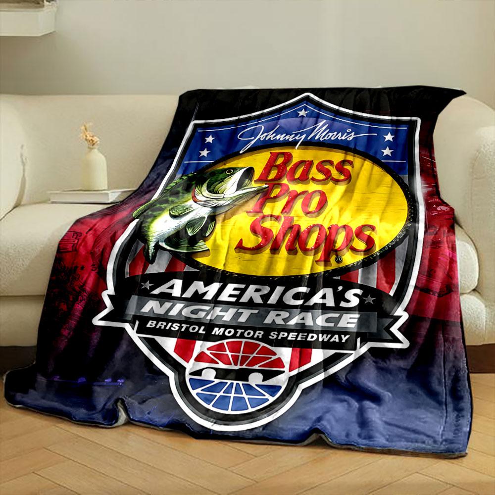 Johnny Morris Bass Pro Shops Blanket Printed Blanket for Living Room Bed Couch Lunch Break Soft Cozy Blanket for Friend's Festival Gift