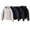 Ribs hooded short light and slim cotton-padded clothes women's winter new loose small cotton-padded jacket