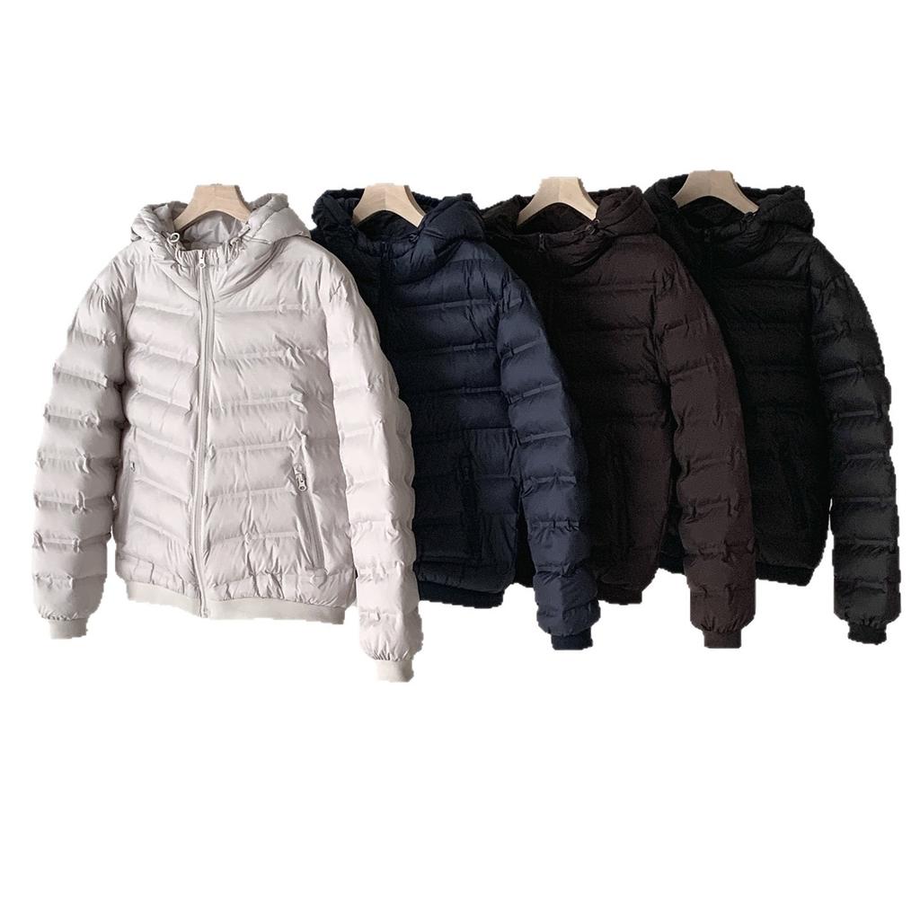 Ribs hooded short light and slim cotton-padded clothes women's winter new loose small cotton-padded jacket
