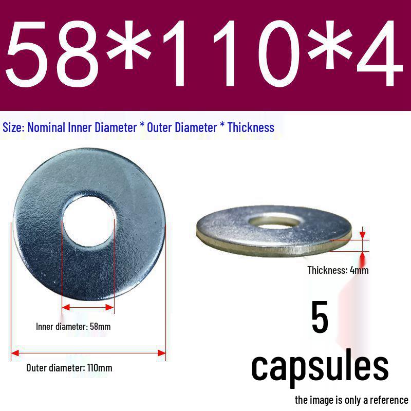 Galvanized Oversized Metal Washers M3-M60