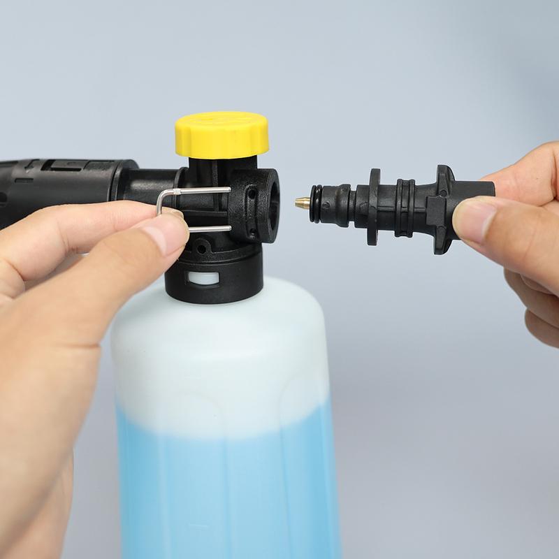 750ML Snow Foam Lance For Karcher K2-K7 Car Pressure Washers Soap Foam Generator With Adjustable Sprayer Nozzle