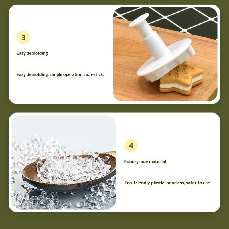 4Pcs 3D Car Plane Cookie Cutter Biscuit Mold Train Vehicle Transportation Baking Stamp Press Plunger Sugarcraft Fondant Cutters