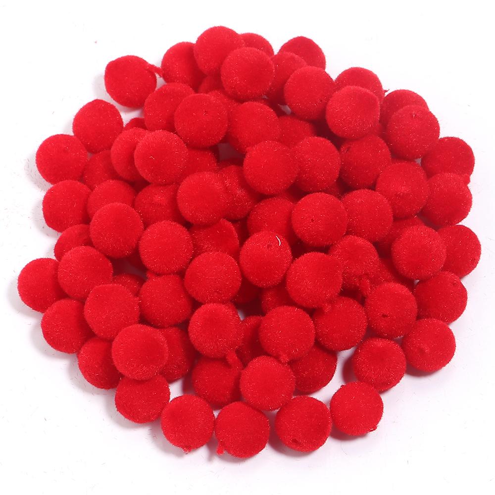 100Pcs 8mm Velvet Fabric Resin Beads Colored Loose Spacer Round Beads For Jewelry Making DIY Charm Bracelet Necklace Wholesale