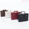 1Pcs Retro Leather Box Briefcase Suitcase Model 1:12 Micro Dollhouse Miniature Toy Decoration For Doll House Accessories