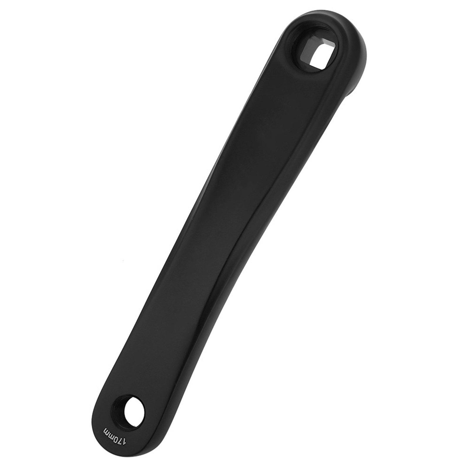 

170mm Bike Aluminum Alloy Left Single Chain Crank Arm Replacement Accessory Black square hole