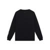 Li-Ning Sports Trend Series Embroidered Logo Crew Neck Long Sleeve Sweatshirt Men Tops Black AWDS923-3