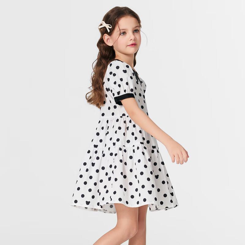 PawinPaw Girls' Polka Dot Ruffle Dress
