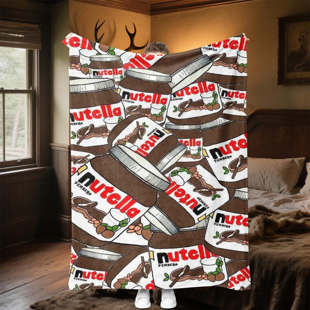 Nutella Vafle Potěšení Měkká Pohodlná Všechna Roční Období Pohovka Kancelářské Šlofíky Venkovní Cestování Perfektní Skvělý Dárek
