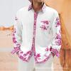 Stylish printed long-sleeve shirt, casual and versatile for daily wear.