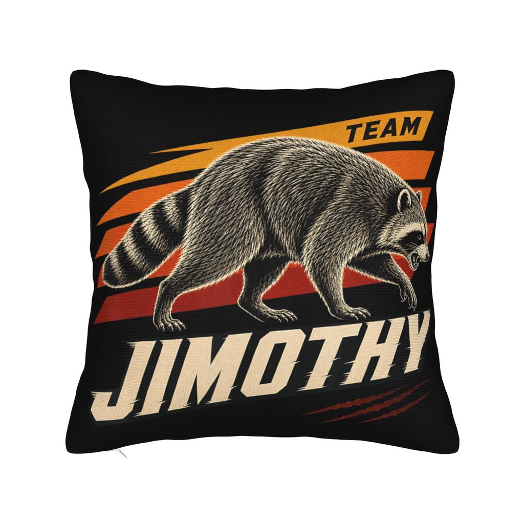 Jimothy the Ballard Seattle Raccoon Pillow Case Retro Trendy Pillow Cover Custom Pillowcases For Sofa Couch Bed Living Room